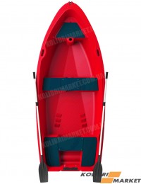 Лодка RIVERDAY RKM-350 пластиковая красная