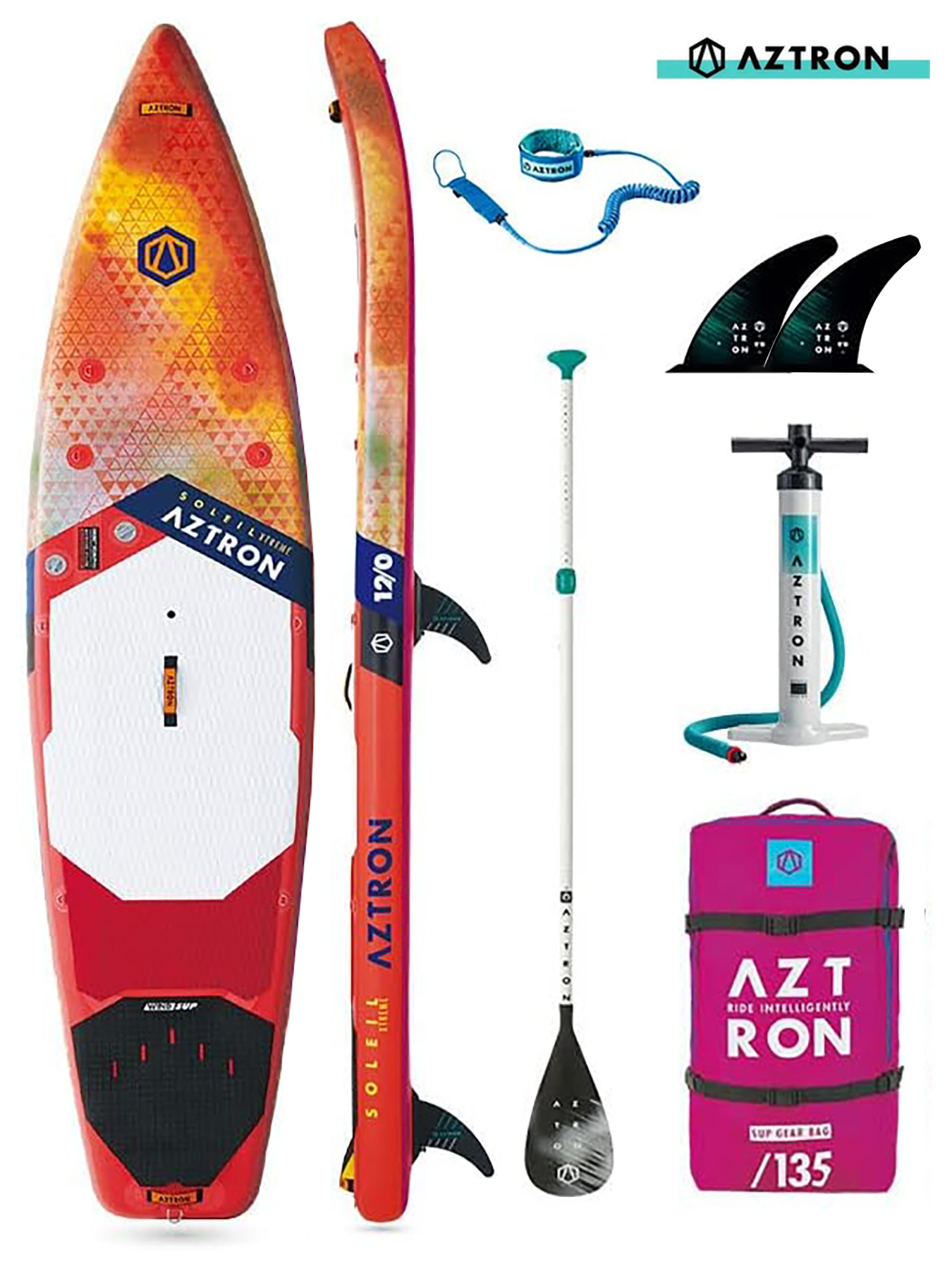 SUP доска надувная AZTRON SOLEIL XTREME 12'0